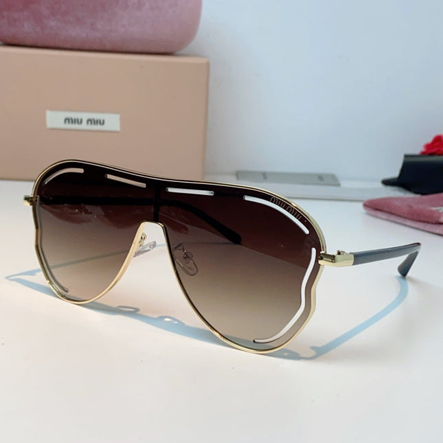 MIUMIU 26S SHIELD FRAME IN METAL 424496