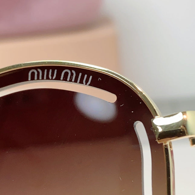 MIUMIU 26S SHIELD FRAME IN METAL 424496