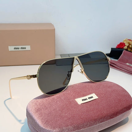 MIUMIU 26S OVAL FRAMEAVIATOR FRAME IN METAL 424525