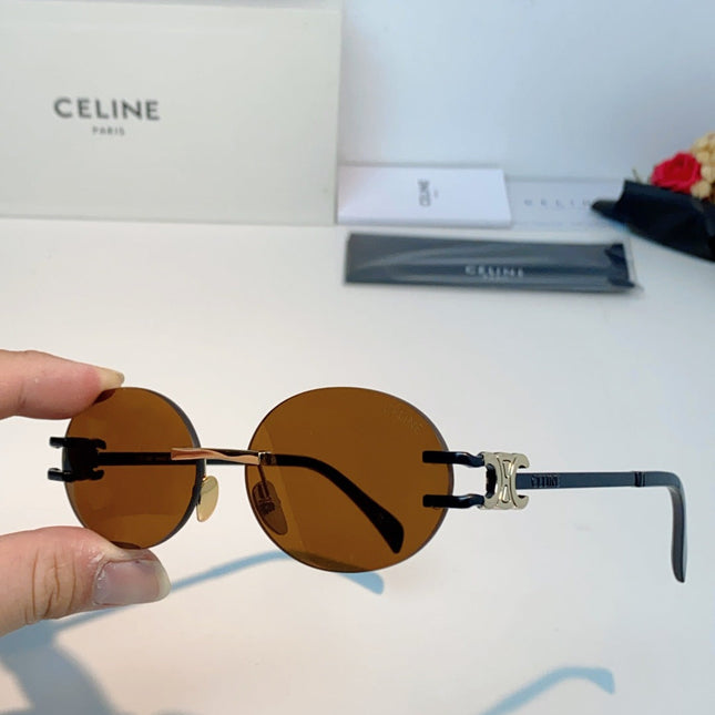 CELINE 26S OVAL FRAME IN METAL 427824