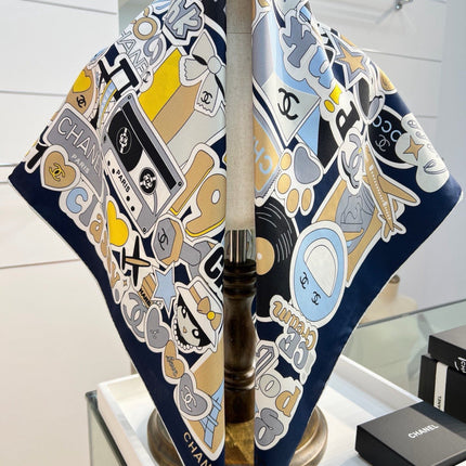 CHANEL 26S SCARF 90 IN SILK 313365