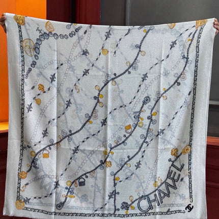 CHANEL 26S SCARF 200 IN SILK 313205