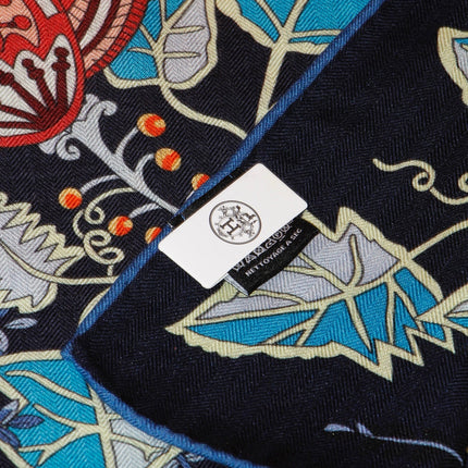 HERMES 26S SCARF 135 IN SILK AND CASHMERE 499970