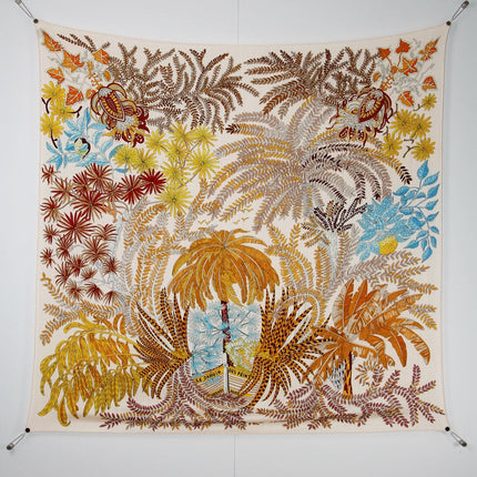 HERMES 26S SCARF 135 IN SILK AND CASHMERE 499968