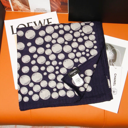 CHANEL 26S SCARF 140 IN SILK AND CASHMERE 509502