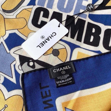 CHANEL 26S SCARF 135 IN SILK AND CASHMERE 511209
