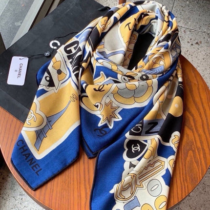 CHANEL 26S SCARF 135 IN SILK AND CASHMERE 511209