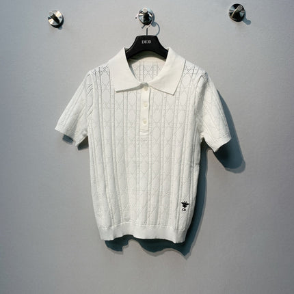 DIOR 26S SHORT-SLEEVE POLO SWEATER 1213