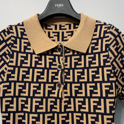 FENDI 26S SHORT SLEEVE POLO SHIRT 099