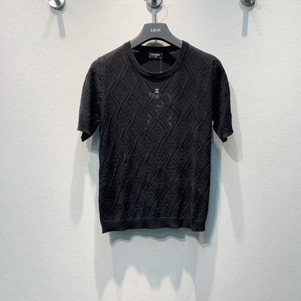 CHANEL 26S SHORT-SLEEVE KNIT TOP 1390