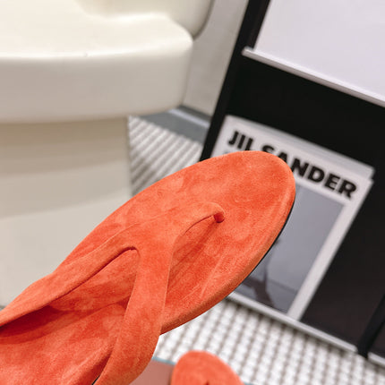 LP 26S THONG SANDALS IN ORANGE SUEDE