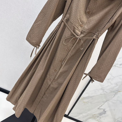 HERMES 26S LONG COAT DRESS 518