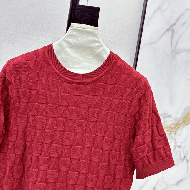 HERMES 26S SHORT SLEEVE SWEATER 547