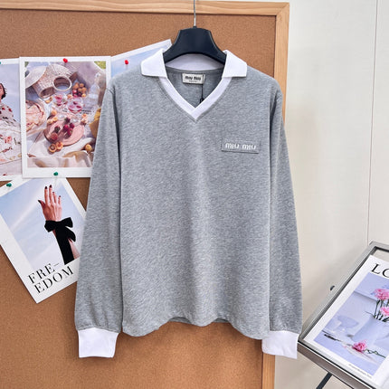 MIUMIU 26S LONG-SLEEVE POLO SHIRT 1413