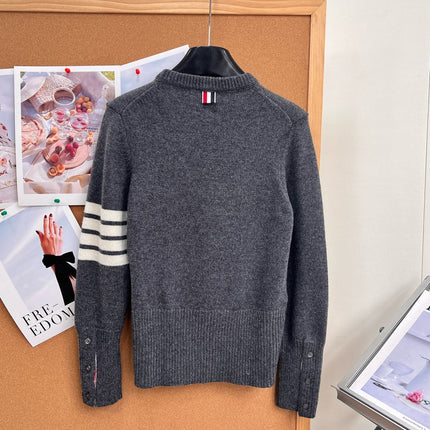 THOM 26S ROUND-NECK KNIT SWEATER 300