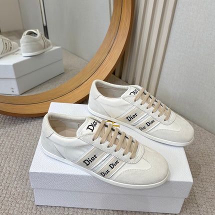 DIOR 26S SNEAKERS IN CREAM WHITE SUEDE