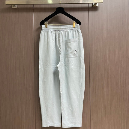 HERMES 26S DRAWSTRING ELASTIC-WAIST PANTS 721