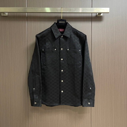 GUCCI 26S LONG-SLEEVE DENIM SHIRT 516