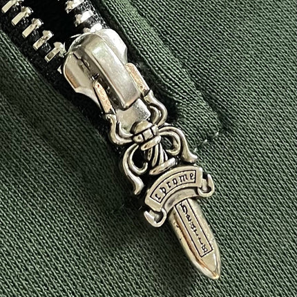 CHROME HEARTS 26S HALF-ZIP LONG-SLEEVE SWEATSHIRT 050
