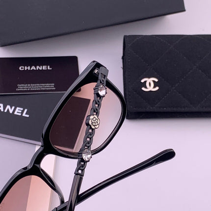 CHANEL 26S ROUND RECTANGULAR SUNGLASSES IN ACETATE 408288