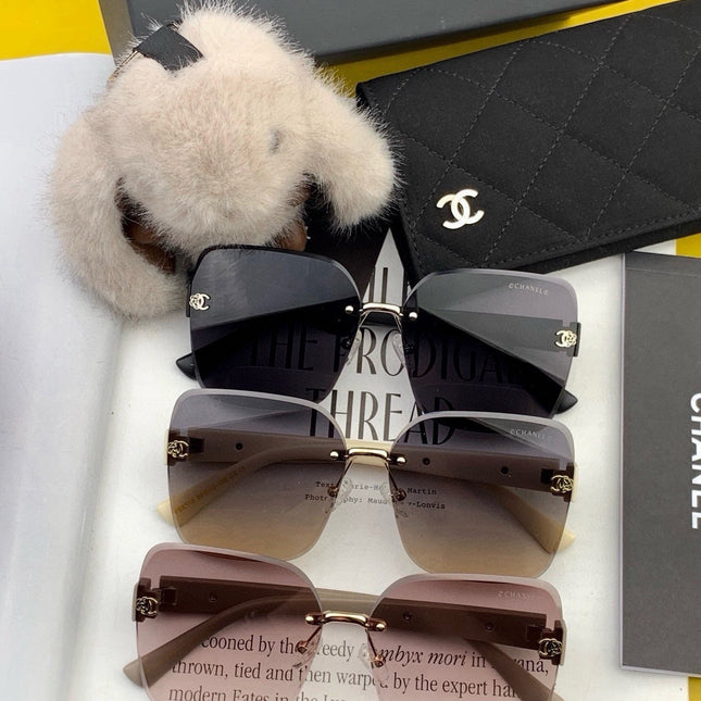 CHANEL 26S RIMLESS SQUARE FRAME IN ACETATE 411852