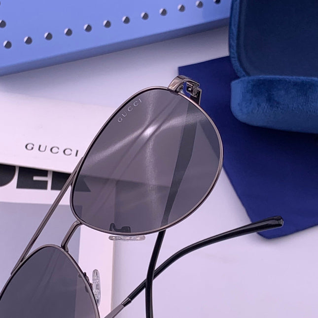 GUCCI 26S AVIATOR FRAME IN METAL 424704