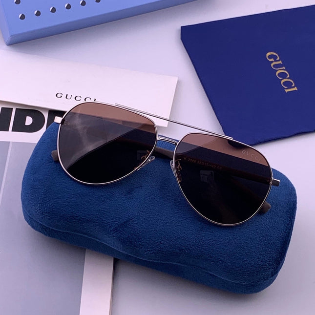GUCCI 26S AVIATOR FRAME IN METAL 424713