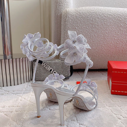 FLORIANE SILVER SANDAL 95 MM