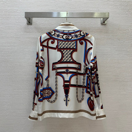 HERMES 26S SHIRT AND SKIRT SET 821