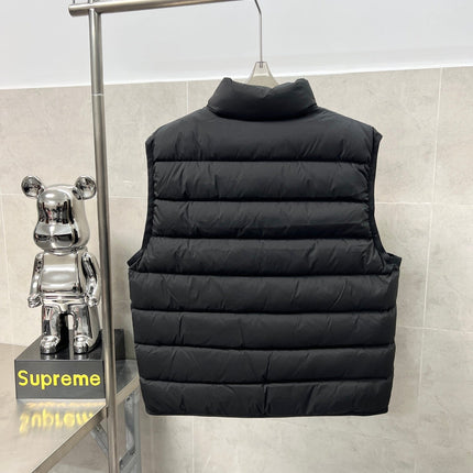 MONCLER SLEEVELESS DOWN VEST IN BLACK