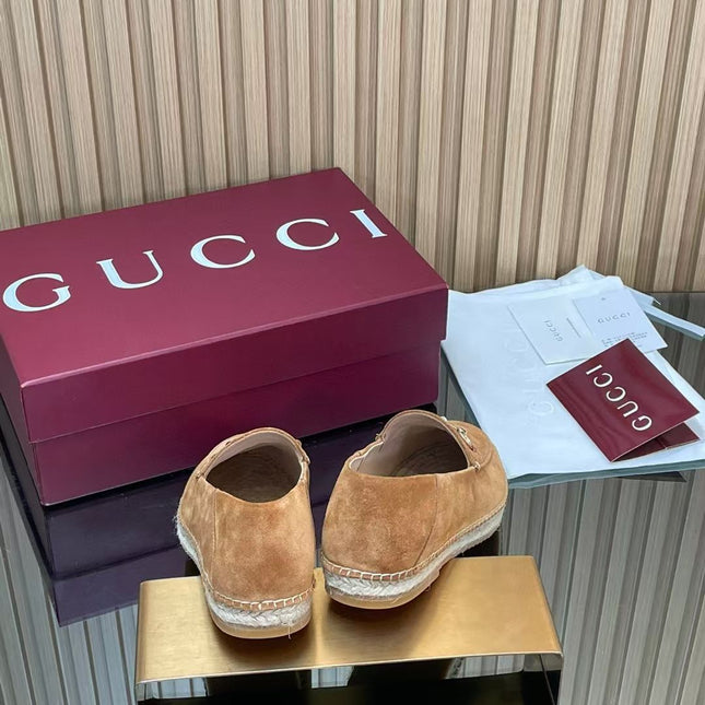 GUCCI 26S LOAFER IN BROWN SUEDE