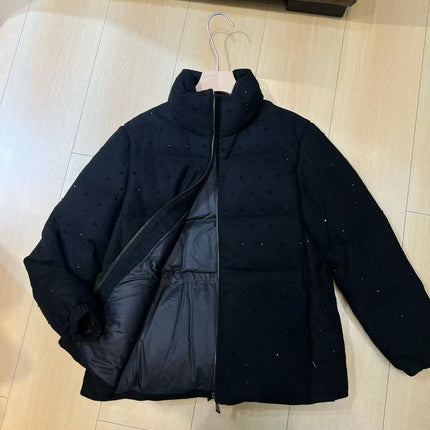 MONCLER 25S EMBELLISHED PUFFER JACKET 412