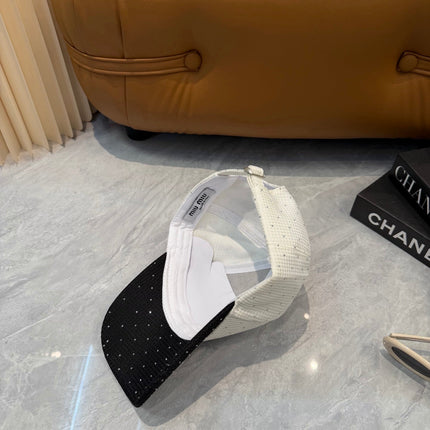MIUMIU 26S CRYSTAL BASEBALL CAP 345271