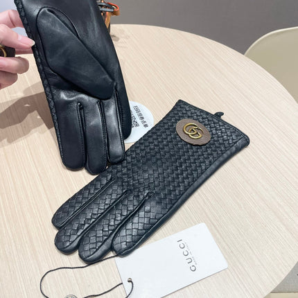 COUPLE GLOVES IN BLACK LAMBSKIN 439093
