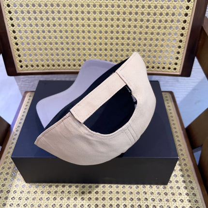 MIUMIU BASEBALL CAP IN LIGHT BEIGE AND PURPLE FABRIC WITH LOGO EMBROIDERY