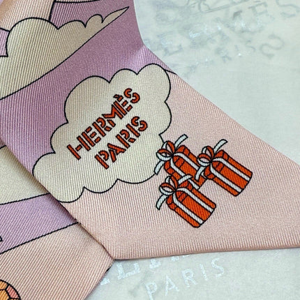 HERMES 26S TWILLY SCARF 86 IN SILK 496171