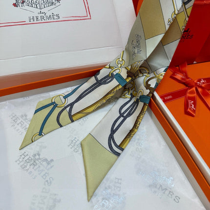 HERMES 26S TWILLY SCARF 86 IN SILK 496175