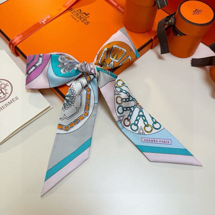 HERMES 26S TWILLY SCARF 86 IN SILK 492643