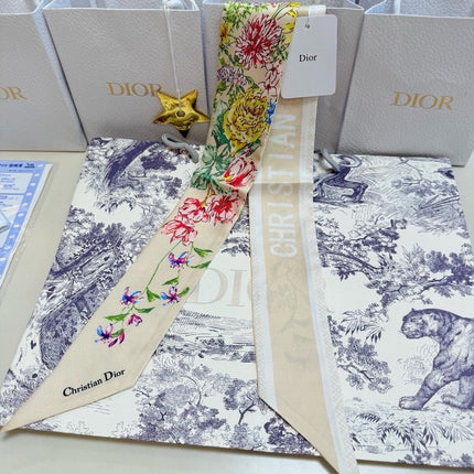 DIOR 26S SCARF 100CM IN SILK 316496
