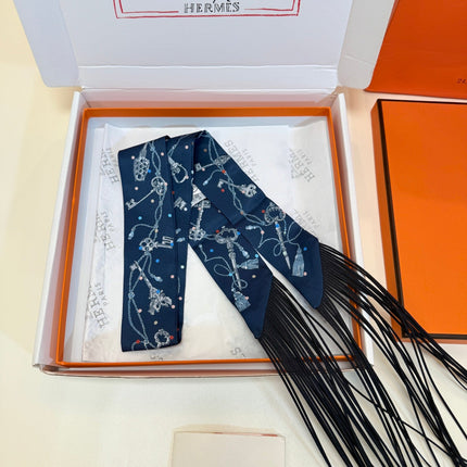 HERMES 26S TWILLY SCARF 86 IN SILK 492611