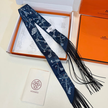 HERMES 26S TWILLY SCARF 86 IN SILK 492611
