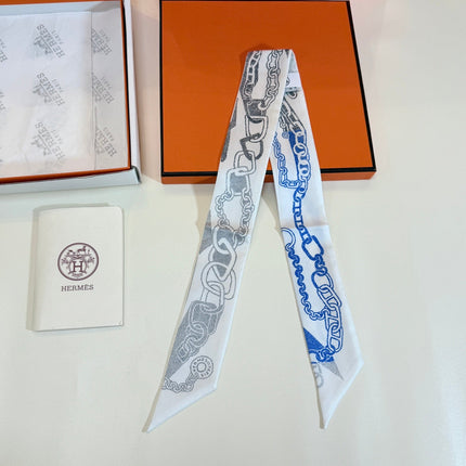 HERMES 26S TWILLY SCARF 86 IN SILK 492627
