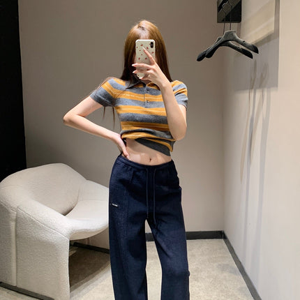 MIUMIU WIDE-LEG PANTS STYLE 656
