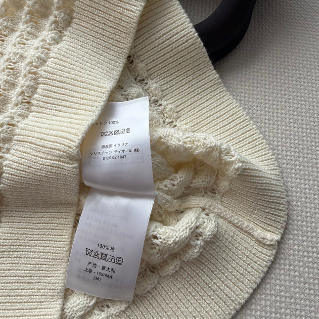 DIOR 26S PLEATED KNITTED VEST 1309