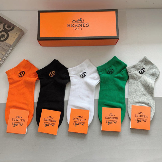 HERMES 26S ANKLE SOCKS 521486 (1 BOX)