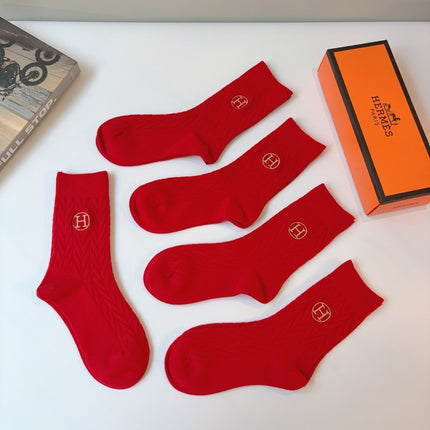 HERMES 26S CREW SOCKS 166960 (1 BOX)