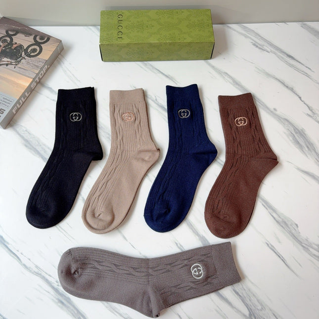 GUCCI 26S CREW SOCKS 407120 (1 BOX)