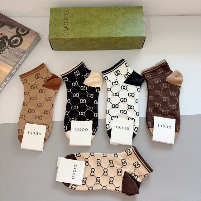 GUCCI 26S ANKLE SOCKS 408681 (1 BOX)