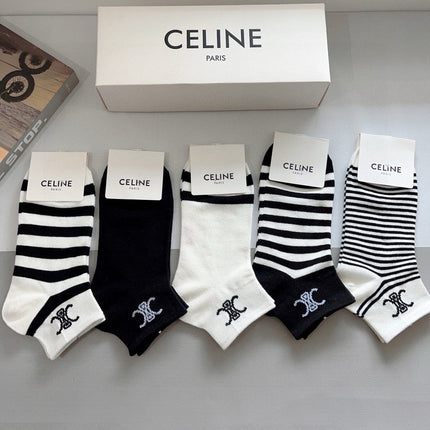 CELINE 26S ANKLE SOCKS 408696 (1 BOX)