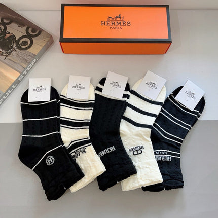 HERMES 26S ANKLE SOCKS 283671 (1 BOX)